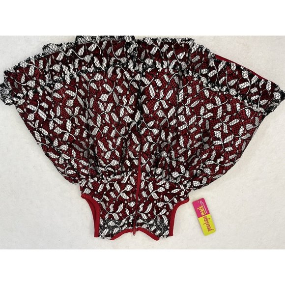Penelope Mack Dress Red Black Overlay New Tags 12 Month - Picture 14 of 14